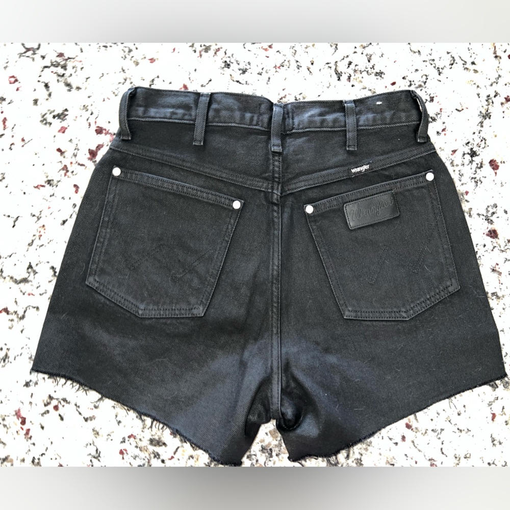 Wrangler Black Denim Jean Shorts